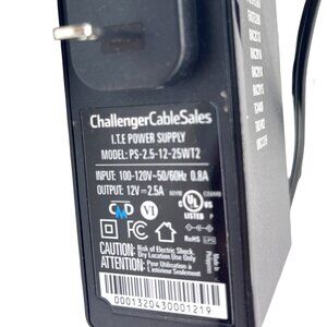 ChallengerCableSales AC/DC Adapter Power Supply 12V 2.5A Compatible 4o